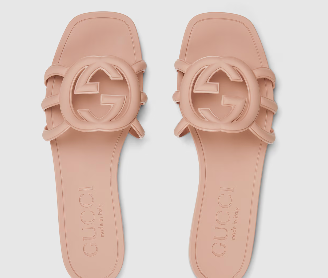  Dép Nữ ‎Gucci Interlocking G Slide Sandal 'Beige' 