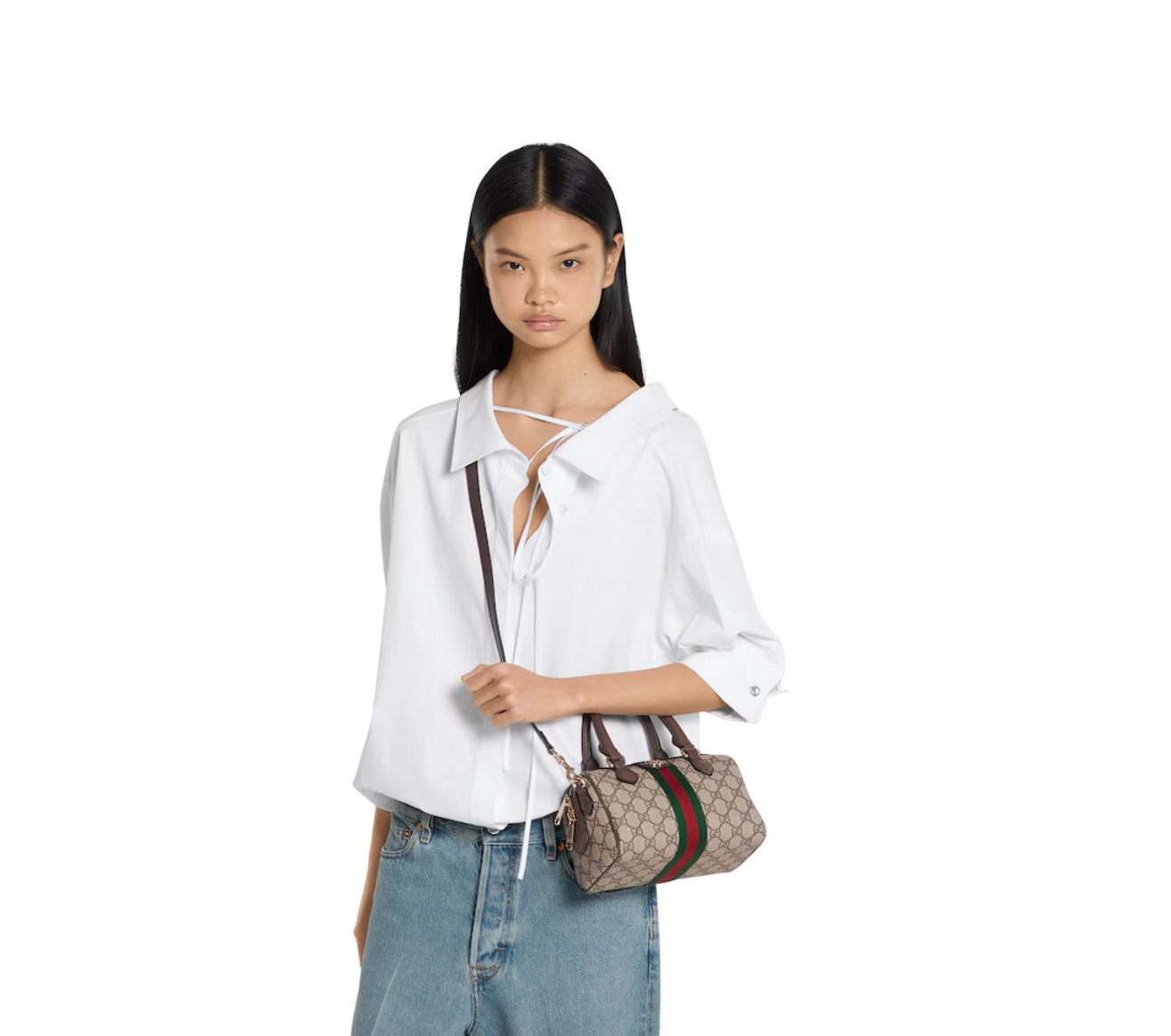  Túi Nữ Gucci Ophidia Small Boston Bag 'Beige' 