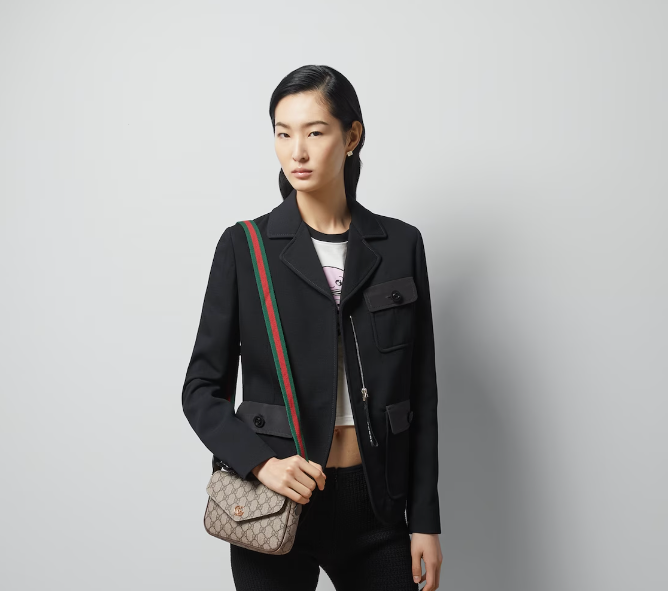  Túi Nữ ‎Gucci Ophidia Pochette 'Beige' 