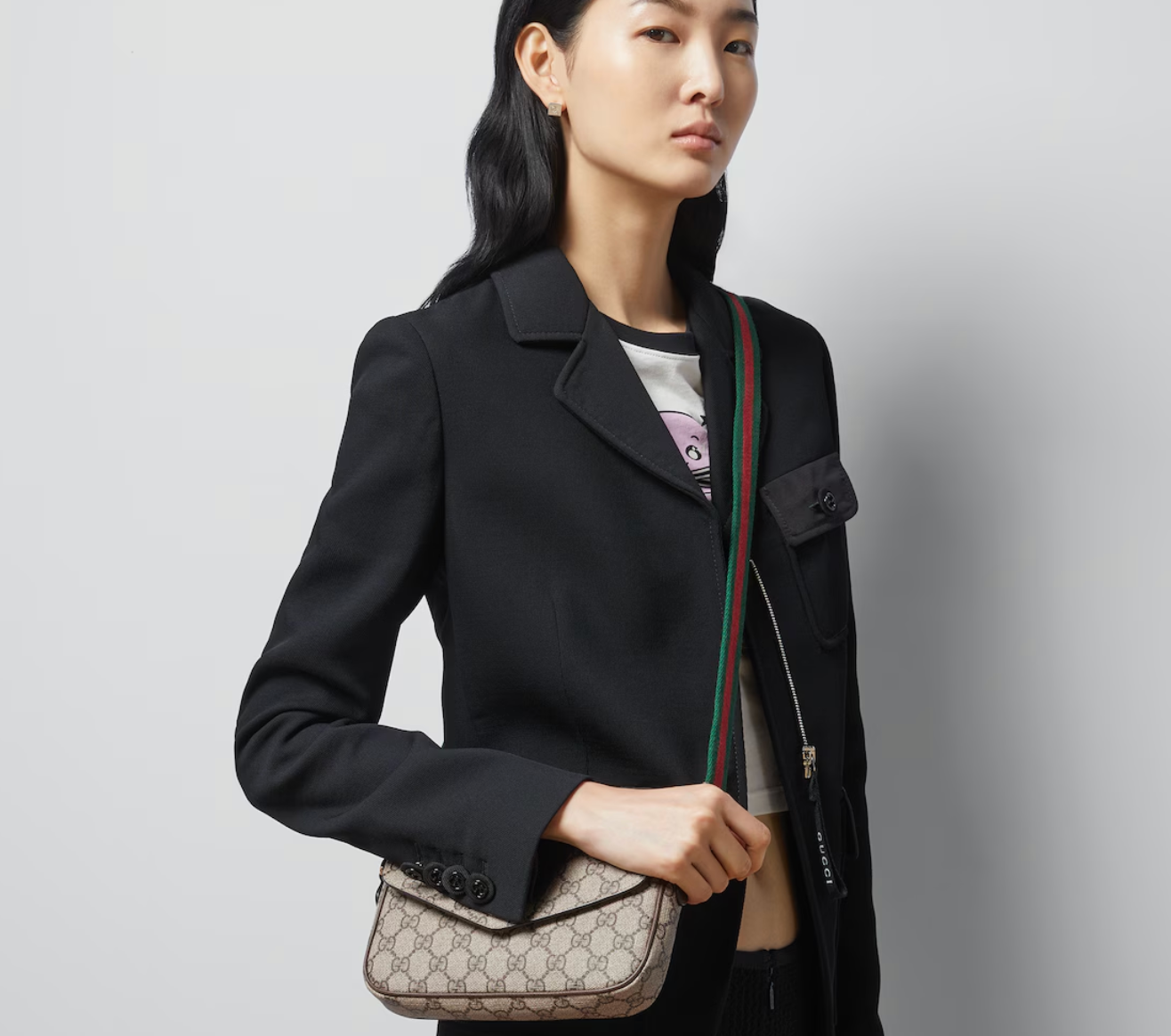 Túi Nữ ‎Gucci Ophidia Pochette 'Beige' 