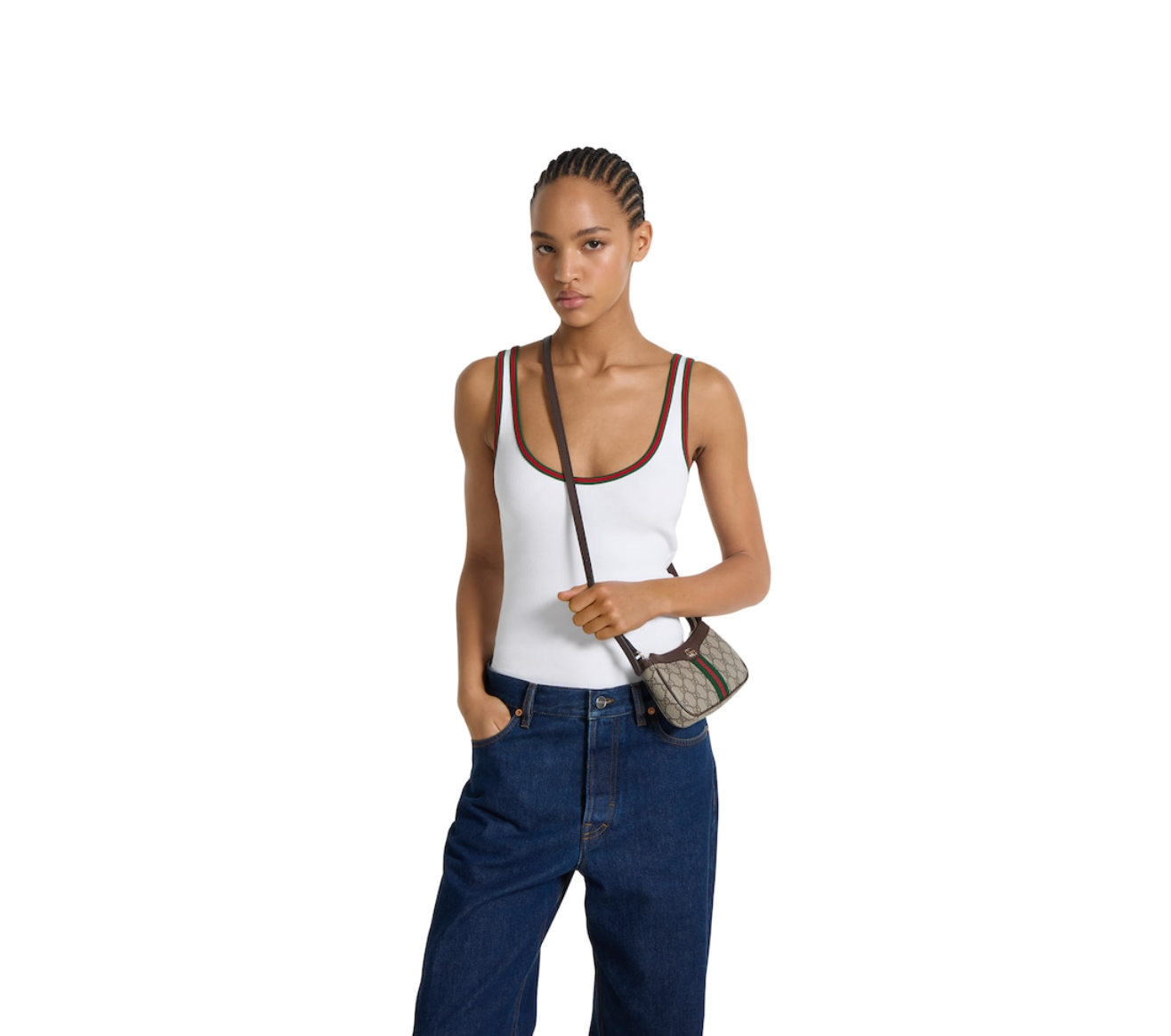  Túi Nữ Gucci Ophidia Mini Shoulder Bag 'Beige' 