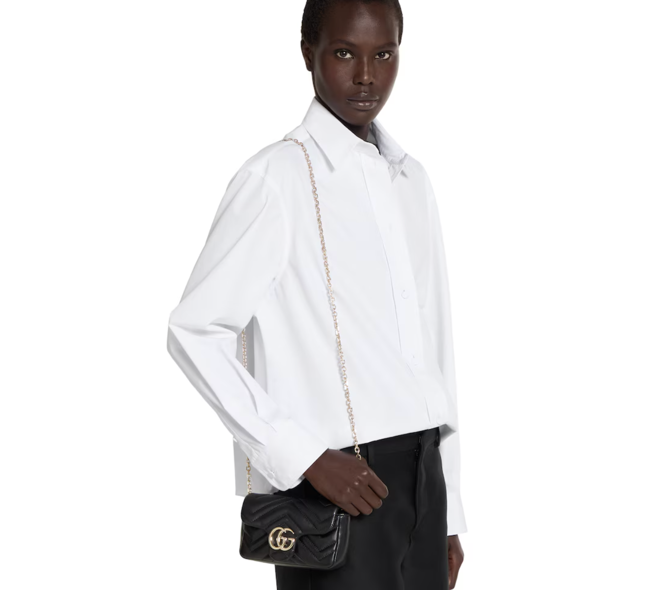  Túi Nữ ‎Gucci Marmont Mini Shoulder Bag 'Black' 