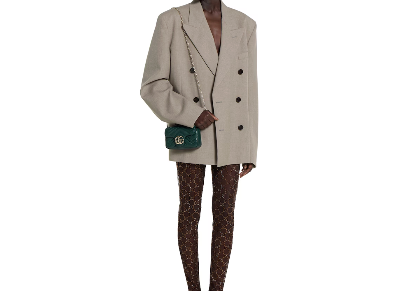  Túi Nữ Gucci Marmont Mini Shoulder Bag 'Green' 