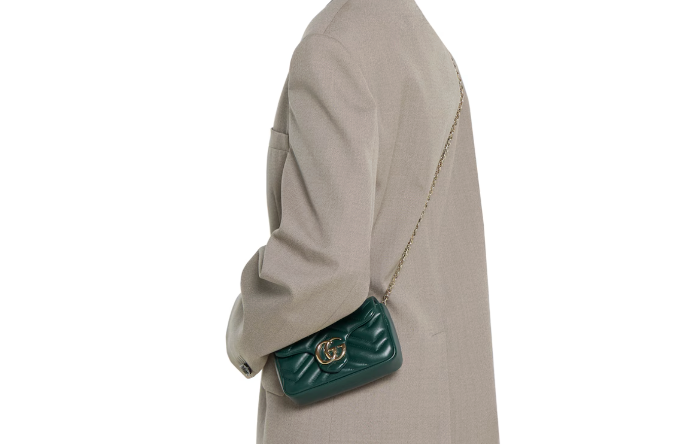  Túi Nữ Gucci Marmont Mini Shoulder Bag 'Green' 