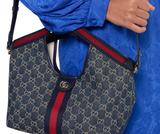  Túi Nữ Gucci Giglio Small Tote Bag 'Blue' 