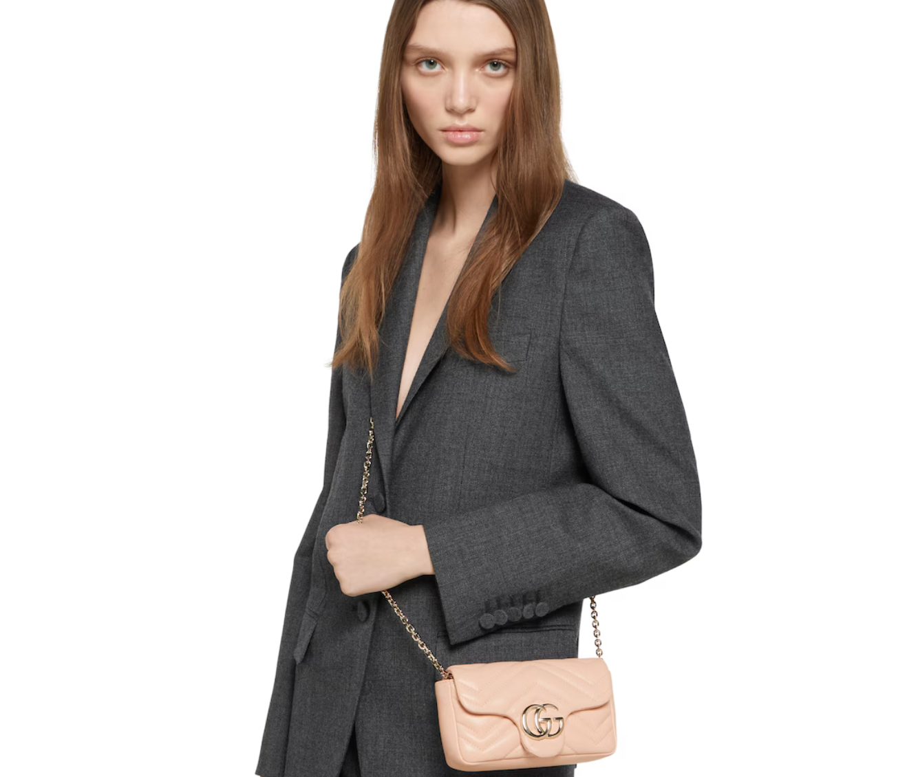  Túi Nữ Gucci Marmont Mini Shoulder Bag 'Pale Pink' 