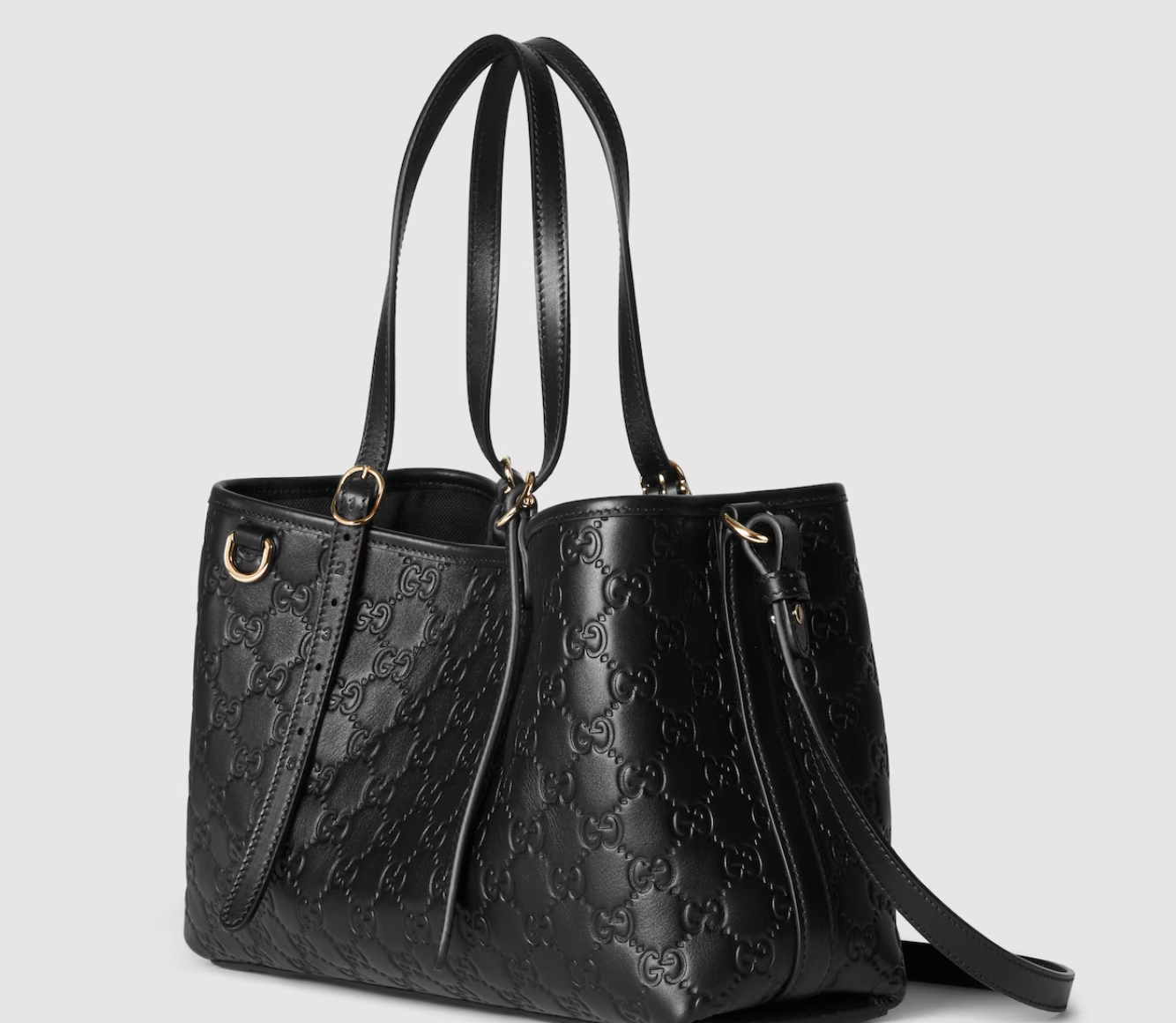  Túi Nữ Gucci Emblem Medium Tote Bag 'Black' 