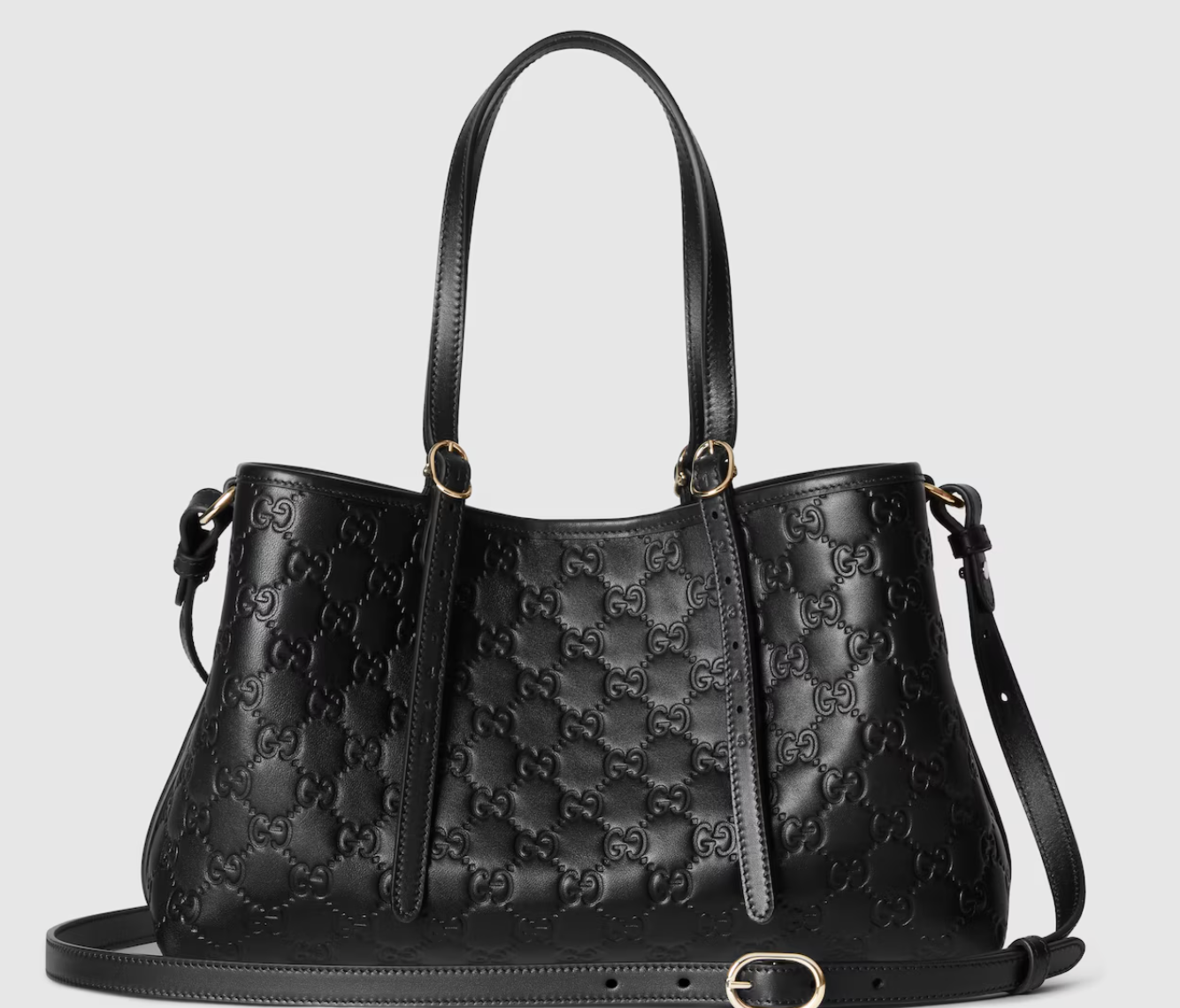  Túi Nữ Gucci Emblem Medium Tote Bag 'Black' 