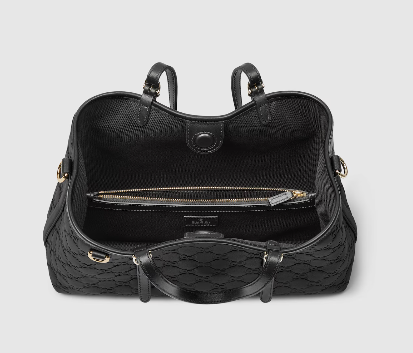  Túi Nữ Gucci Emblem Medium Tote Bag 'Black' 