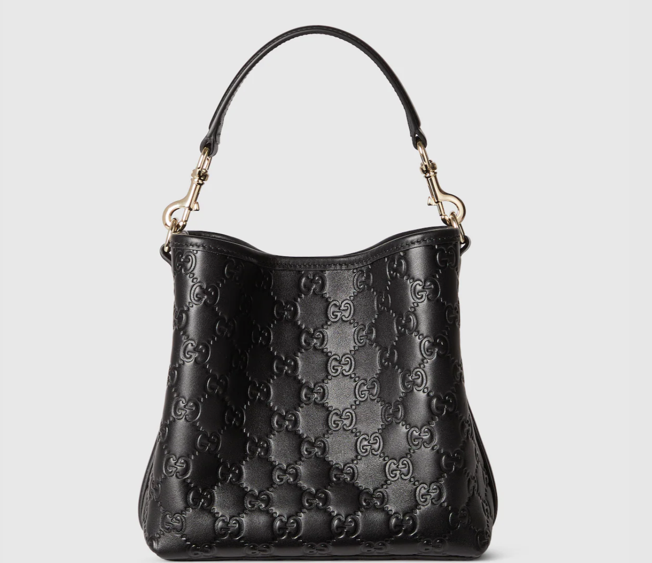  Túi Nữ Gucci Emblem Small Bucket Bag 'Black' 