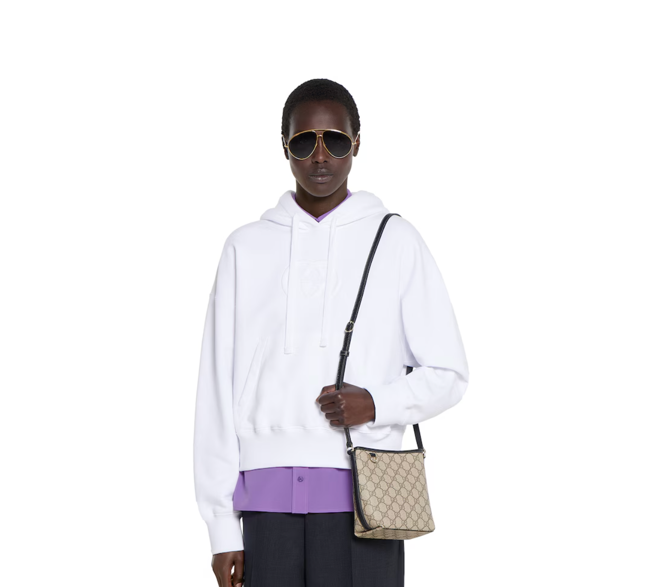  Túi Nữ Gucci Emblem Nano Bucket Bag 'Beige' 