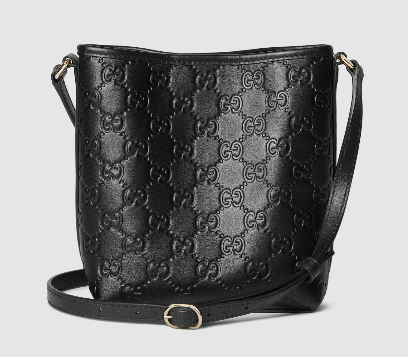  Túi Nữ Gucci Emblem Nano Bucket Bag 'Black' 
