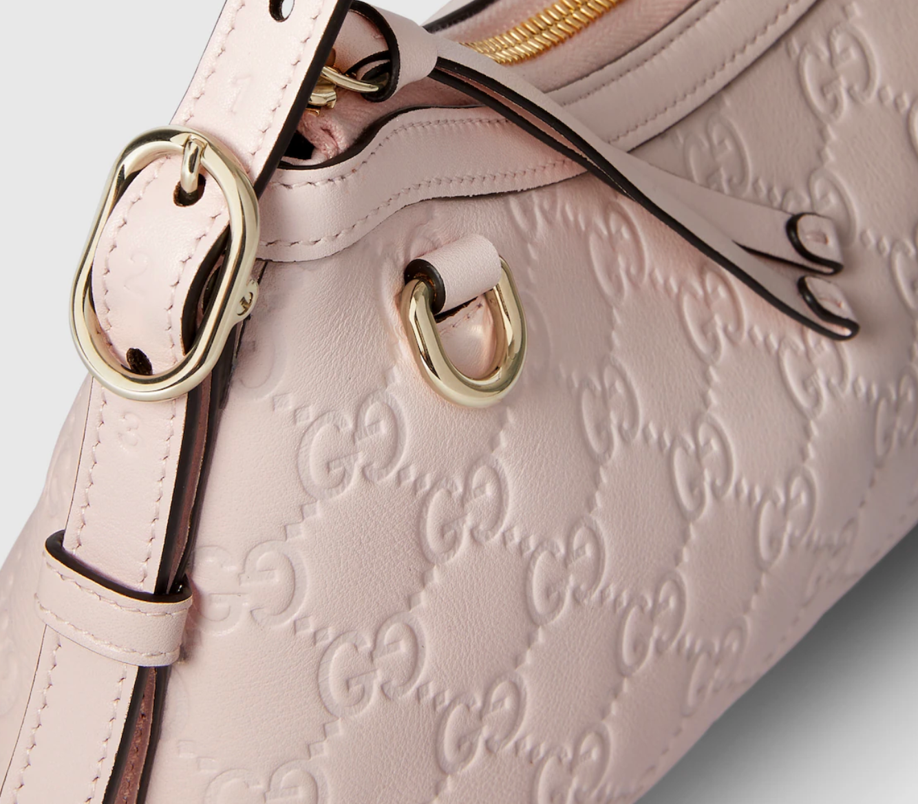  Túi Nữ Gucci Emblem Small Shoulder Bag 'Pink' 