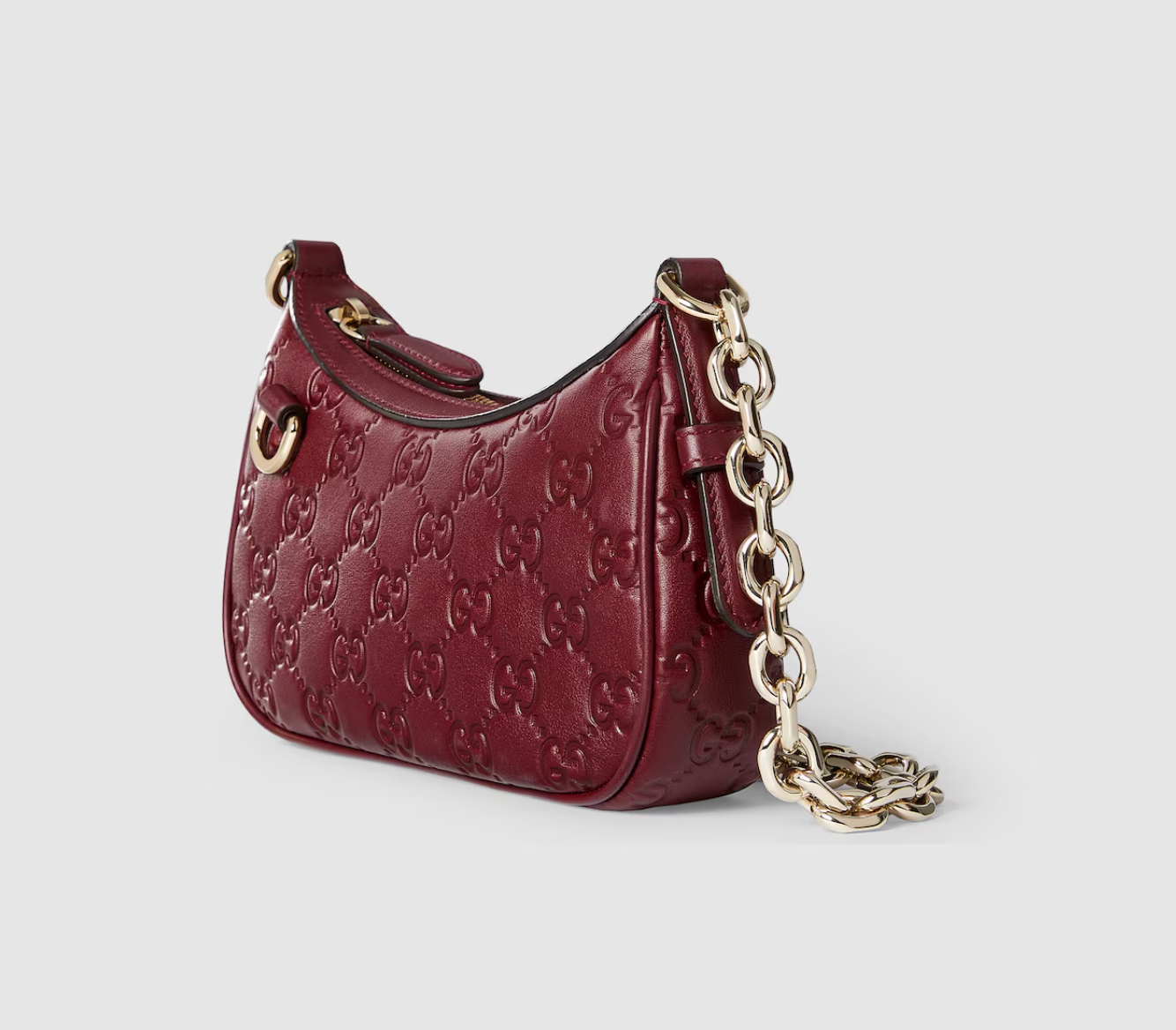  Túi Nữ Gucci Emblem Mini Shoulder Bag 'Rosso Ancora' 
