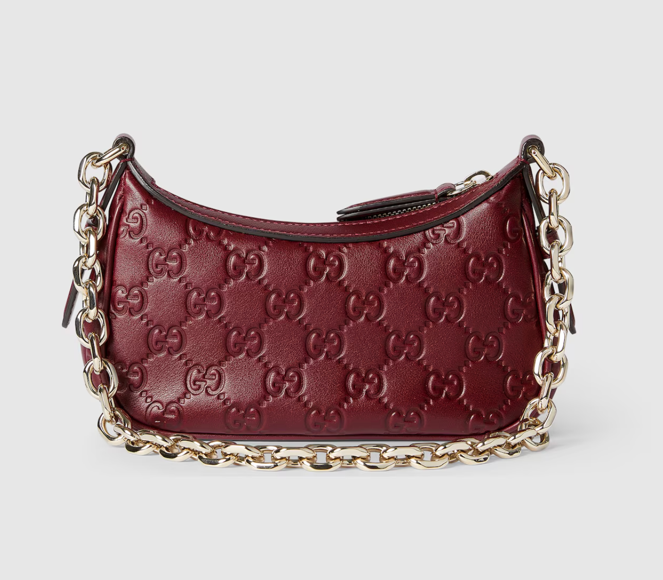  Túi Nữ Gucci Emblem Mini Shoulder Bag 'Rosso Ancora' 