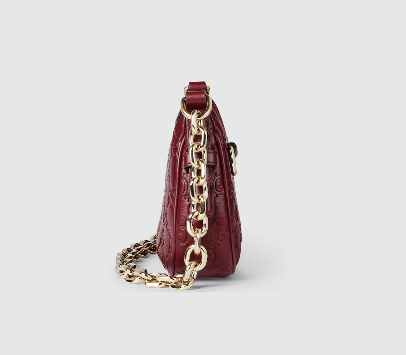  Túi Nữ Gucci Emblem Mini Shoulder Bag 'Rosso Ancora' 