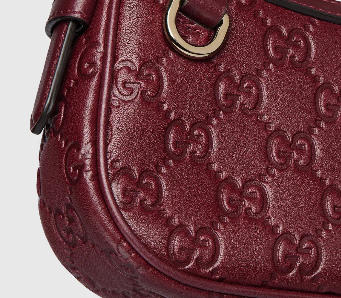  Túi Nữ Gucci Emblem Mini Shoulder Bag 'Rosso Ancora' 