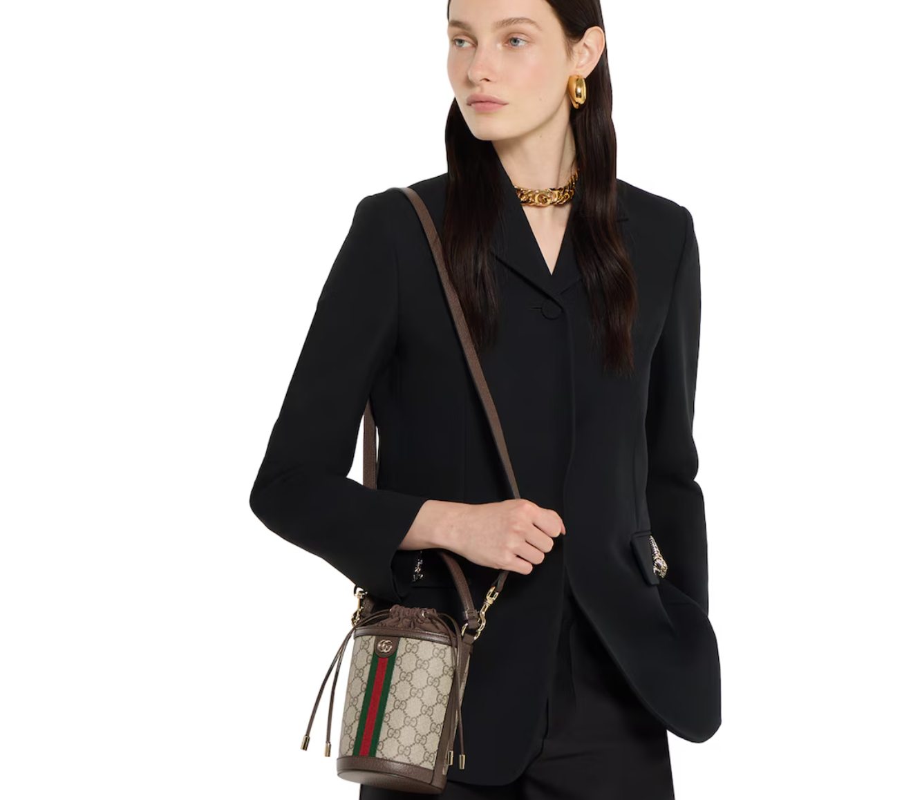  Túi Nữ Gucci Ophidia Mini Bucket Bag 'Beige' 