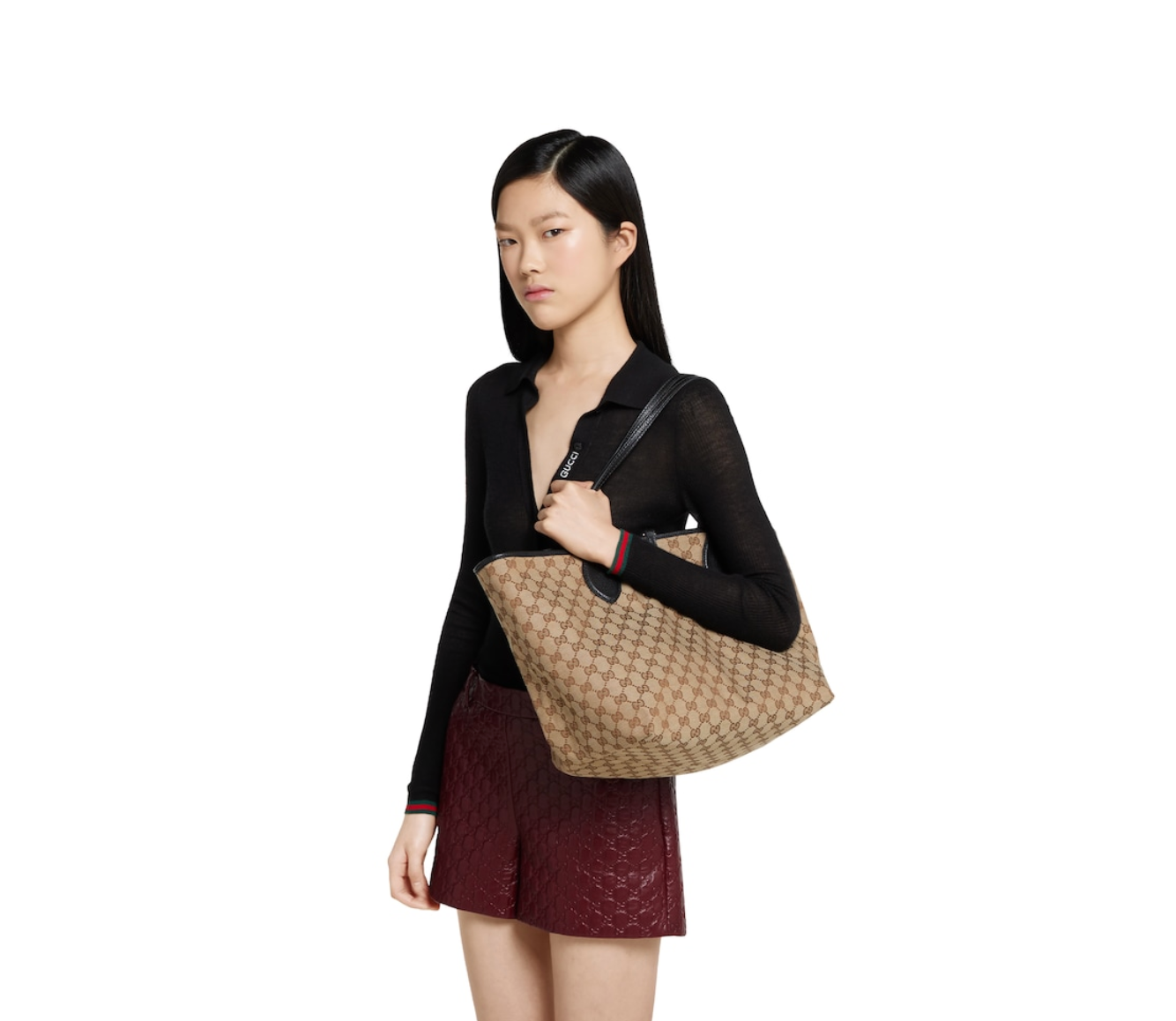  Túi Nữ Gucci Totissima Large Reversible Tote 'Black' 