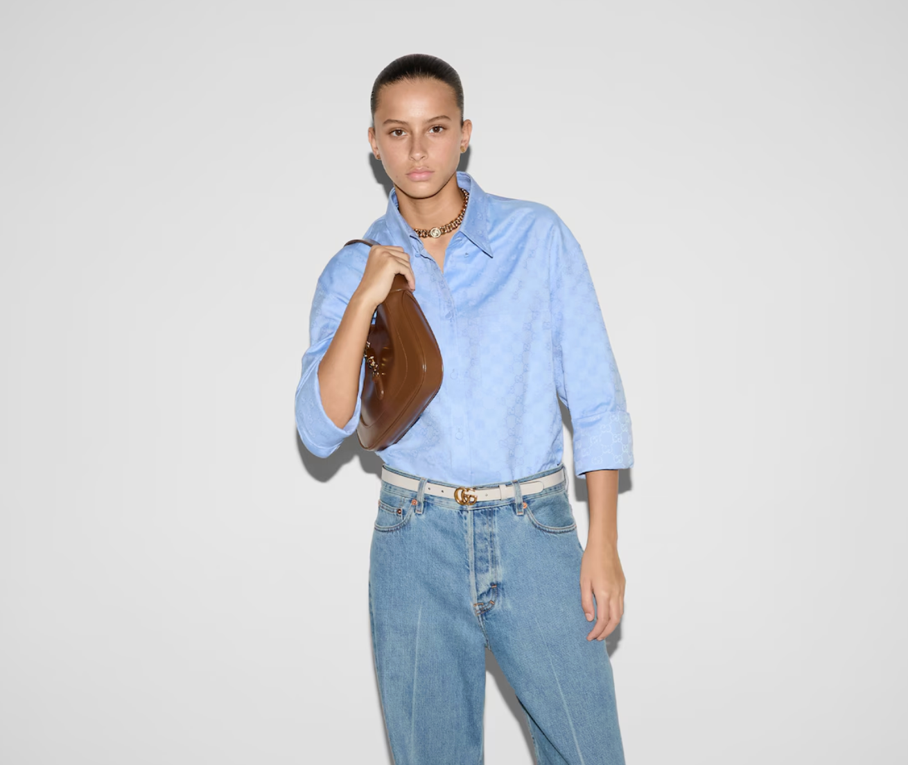  Túi Nữ Gucci Jackie 1961 Small Shoulder Bag 'Brown' 