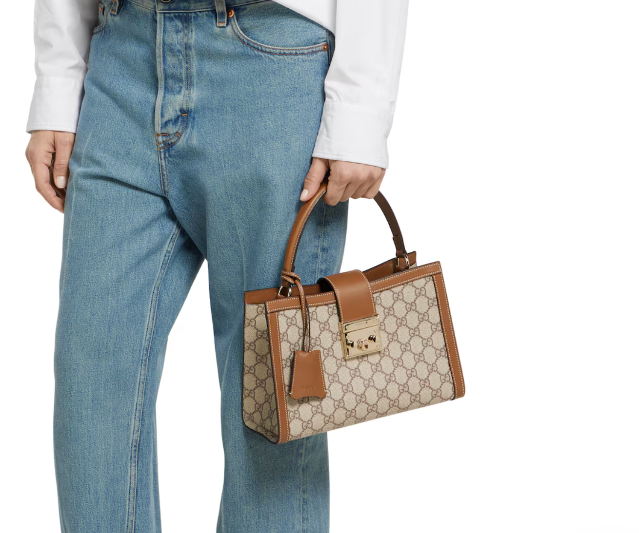  Túi Nữ ‎Gucci Padlock Medium Handle Bag 'Beige' 