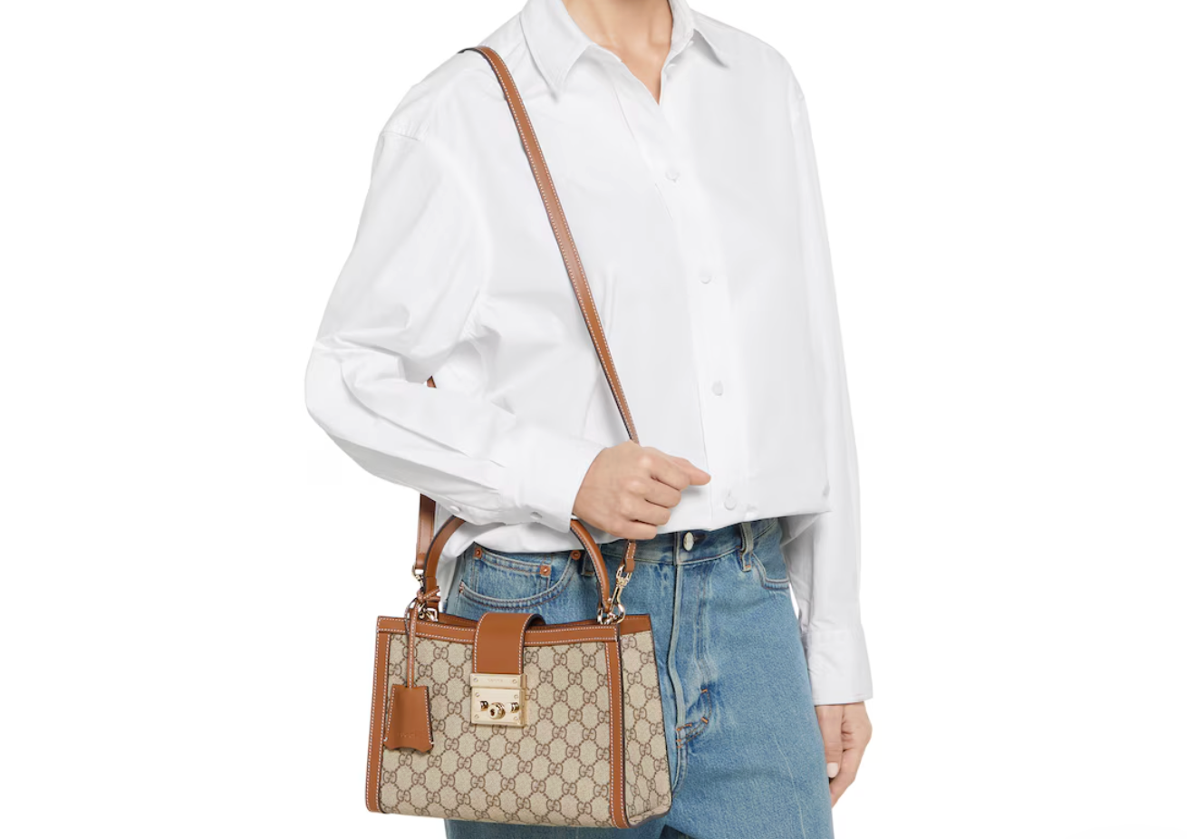  Túi Nữ ‎Gucci Padlock Medium Handle Bag 'Beige' 