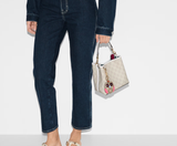  Túi Nữ Gucci Emblem Small Bucket Bag 'Beige' 