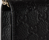  Ví Nữ Gucci Emblem Wallet On Chain 'Black' 