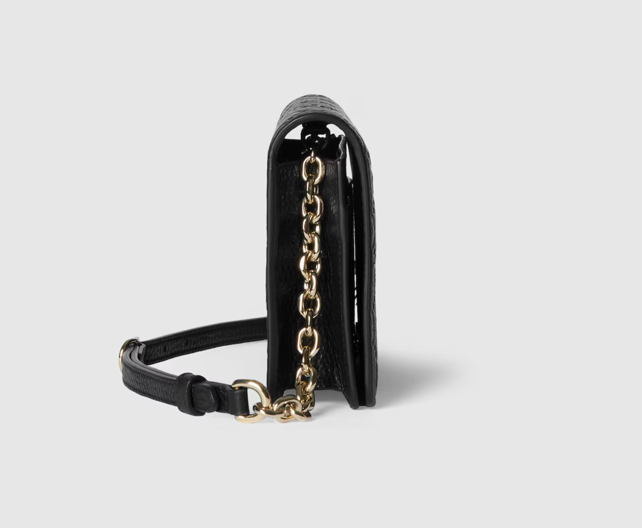  Ví Nữ Gucci Emblem Wallet On Chain 'Black' 