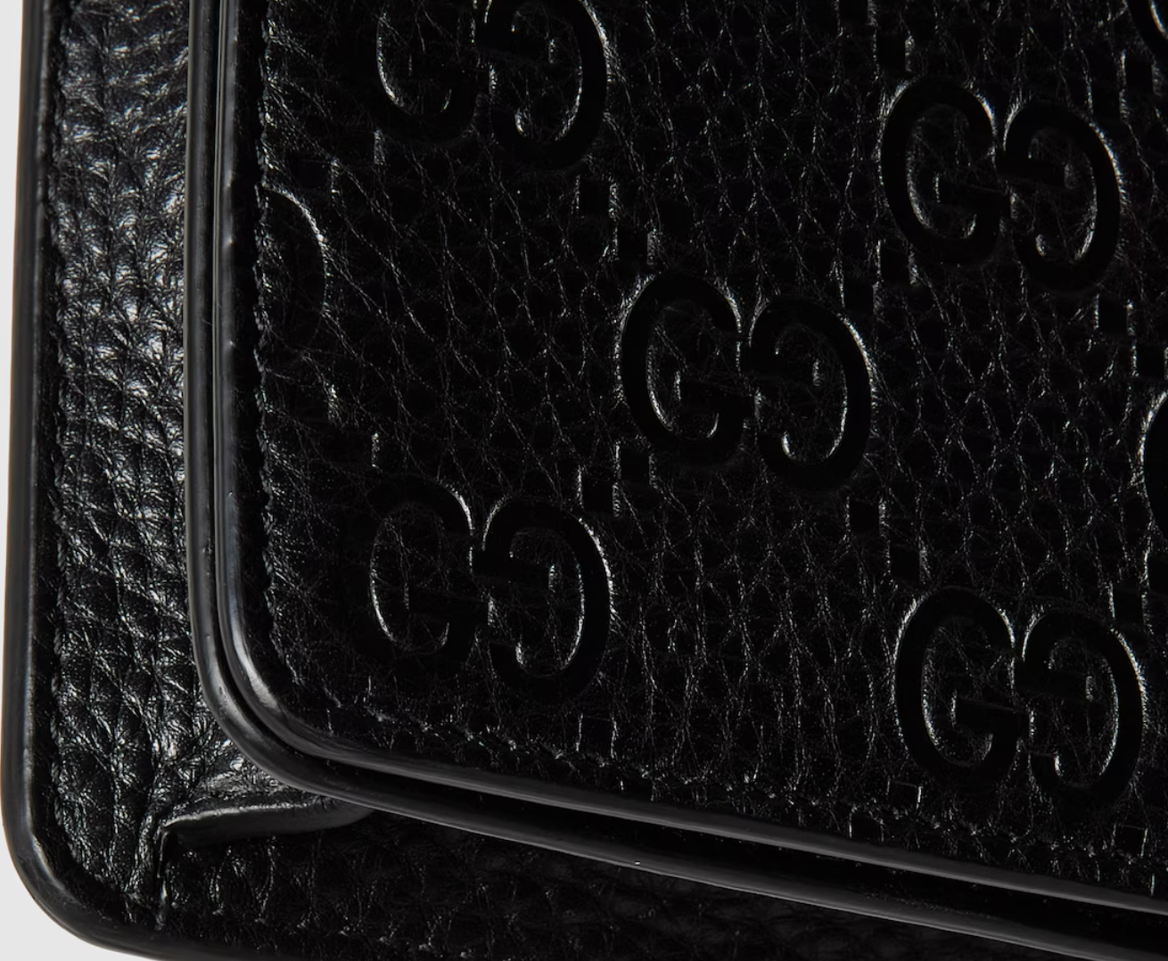  Ví Nữ Gucci Emblem Wallet On Chain 'Black' 