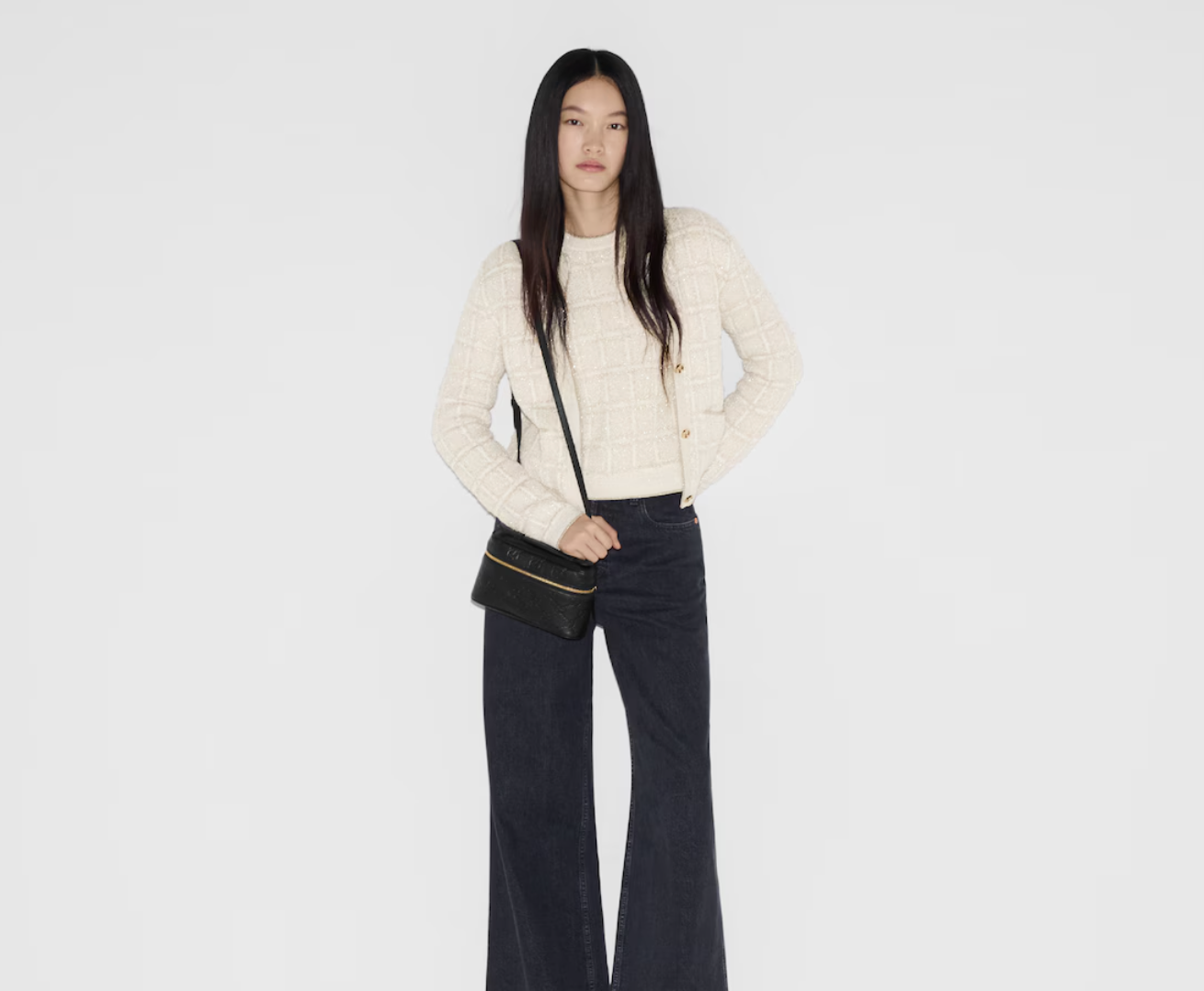  Túi Nữ Gucci GG Emblem Small Bag 'Black' 