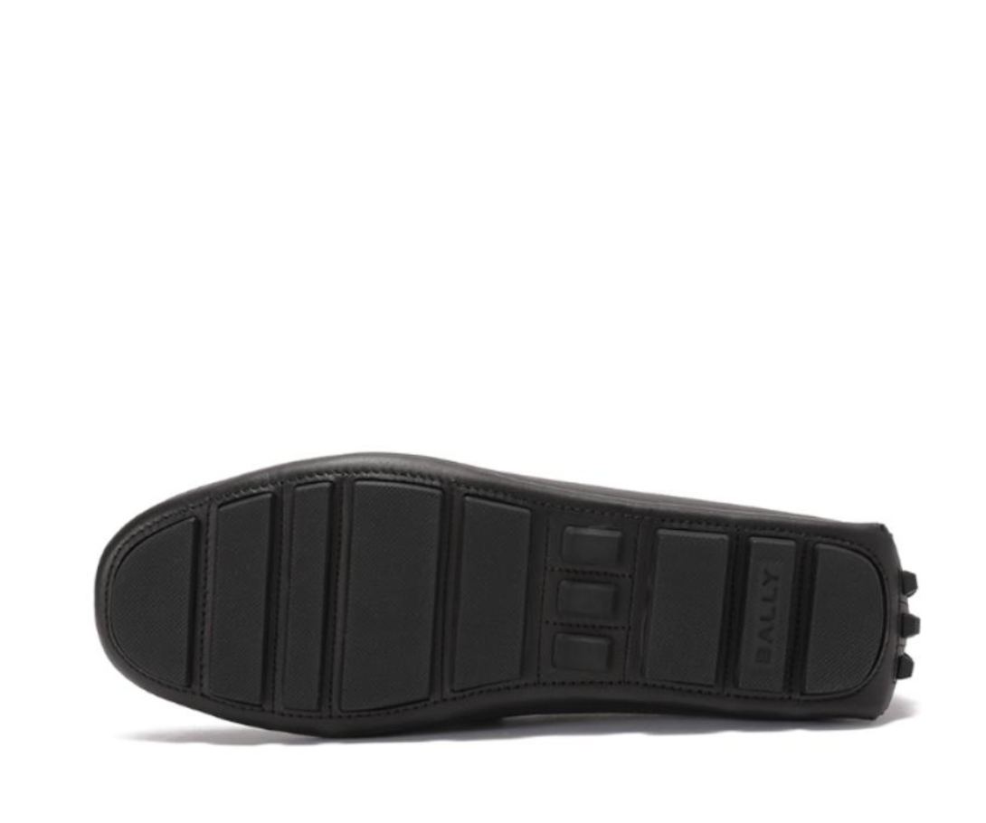  Giày Nam Bally Keeper Moccasin Leather 'Black' 
