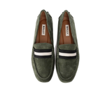  Giày Nam Bally Leather Loafer 'Green' 
