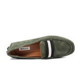  Giày Nam Bally Leather Loafer 'Green' 
