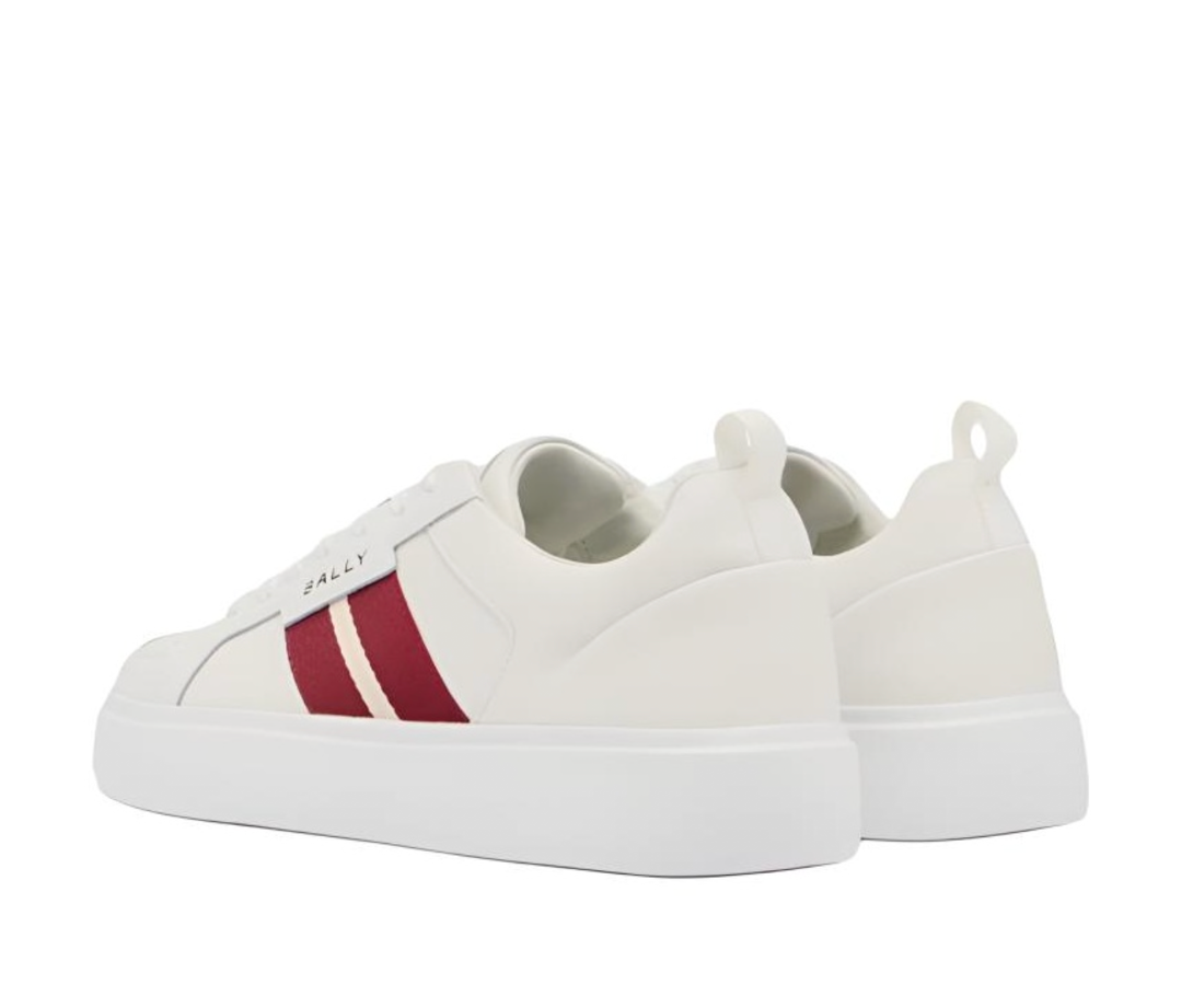  Giày Nam Bally Leather Sneakers 'White' 