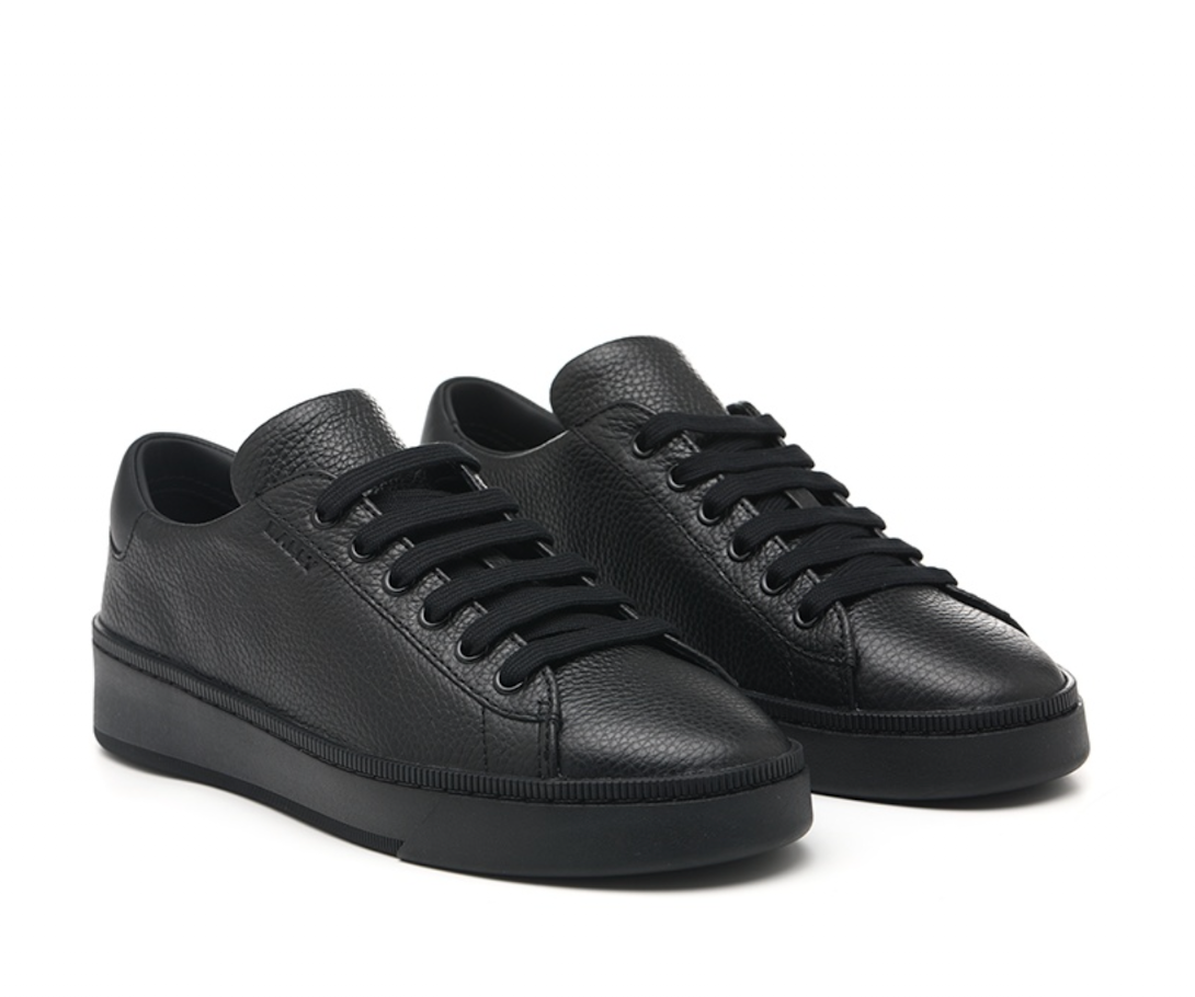  Giày Nam Bally Leather Sneakers 'Black' 