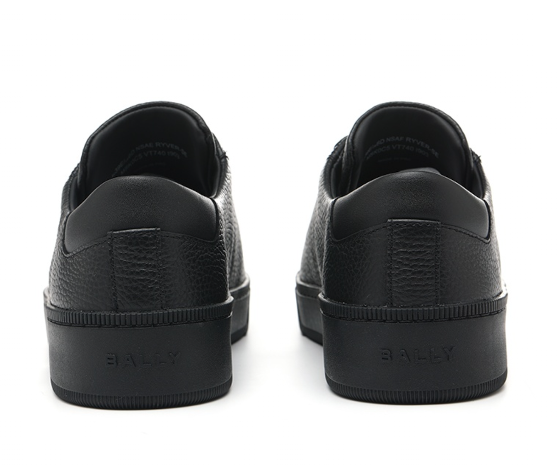  Giày Nam Bally Leather Sneakers 'Black' 