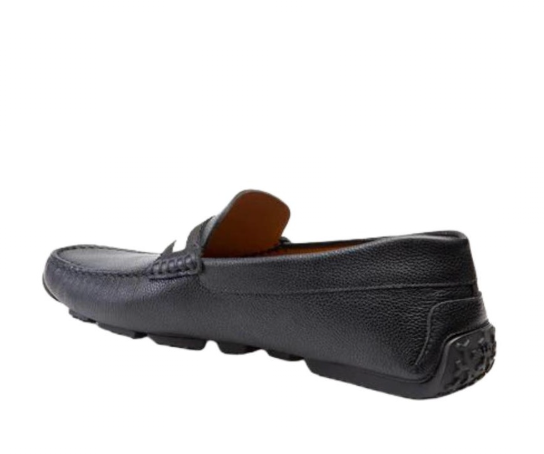  Giày Nam Bally Pearce Leather Moccasin 'Black' 