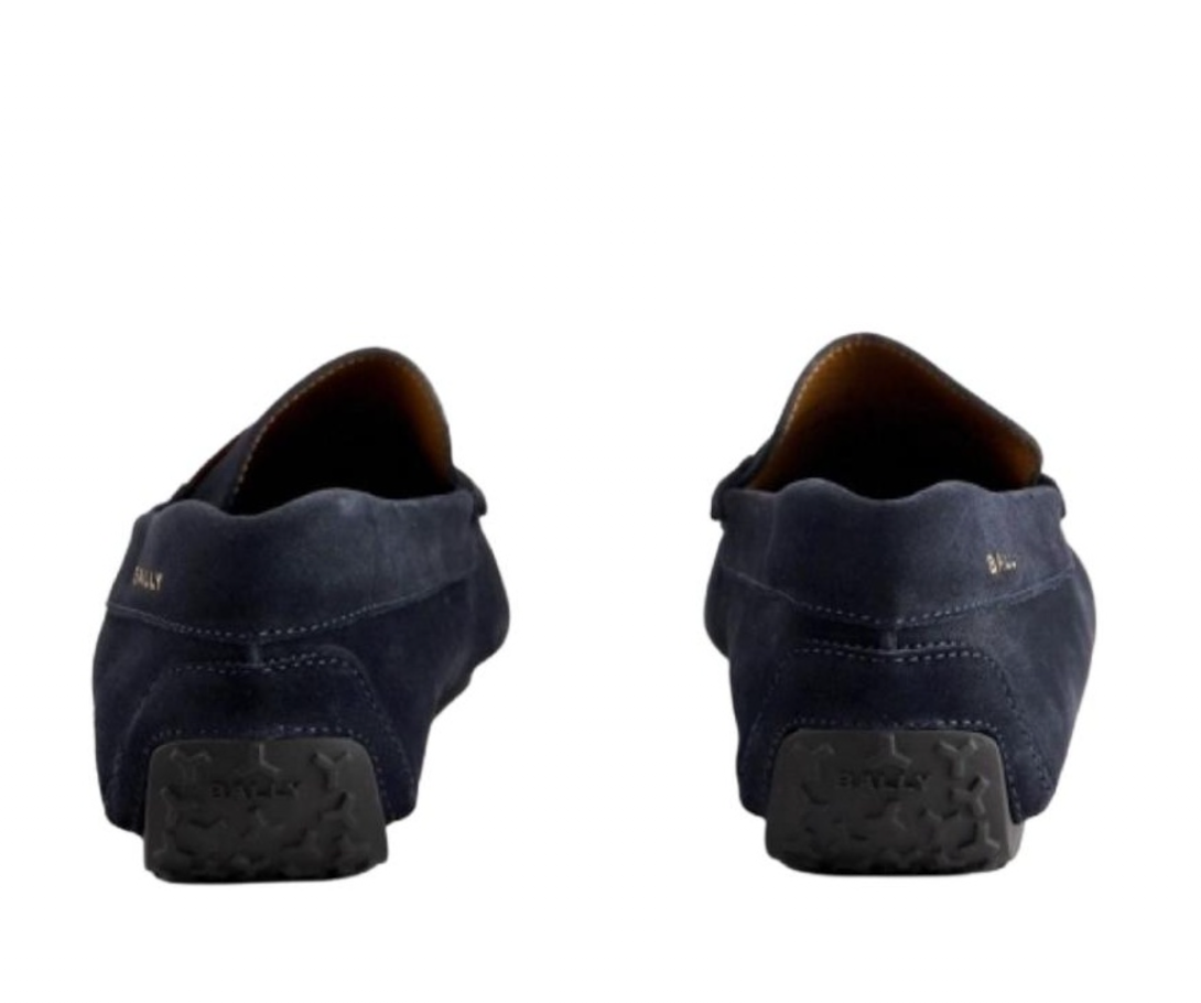  Giày Nam Bally Suede Moccasin 'Navy' 
