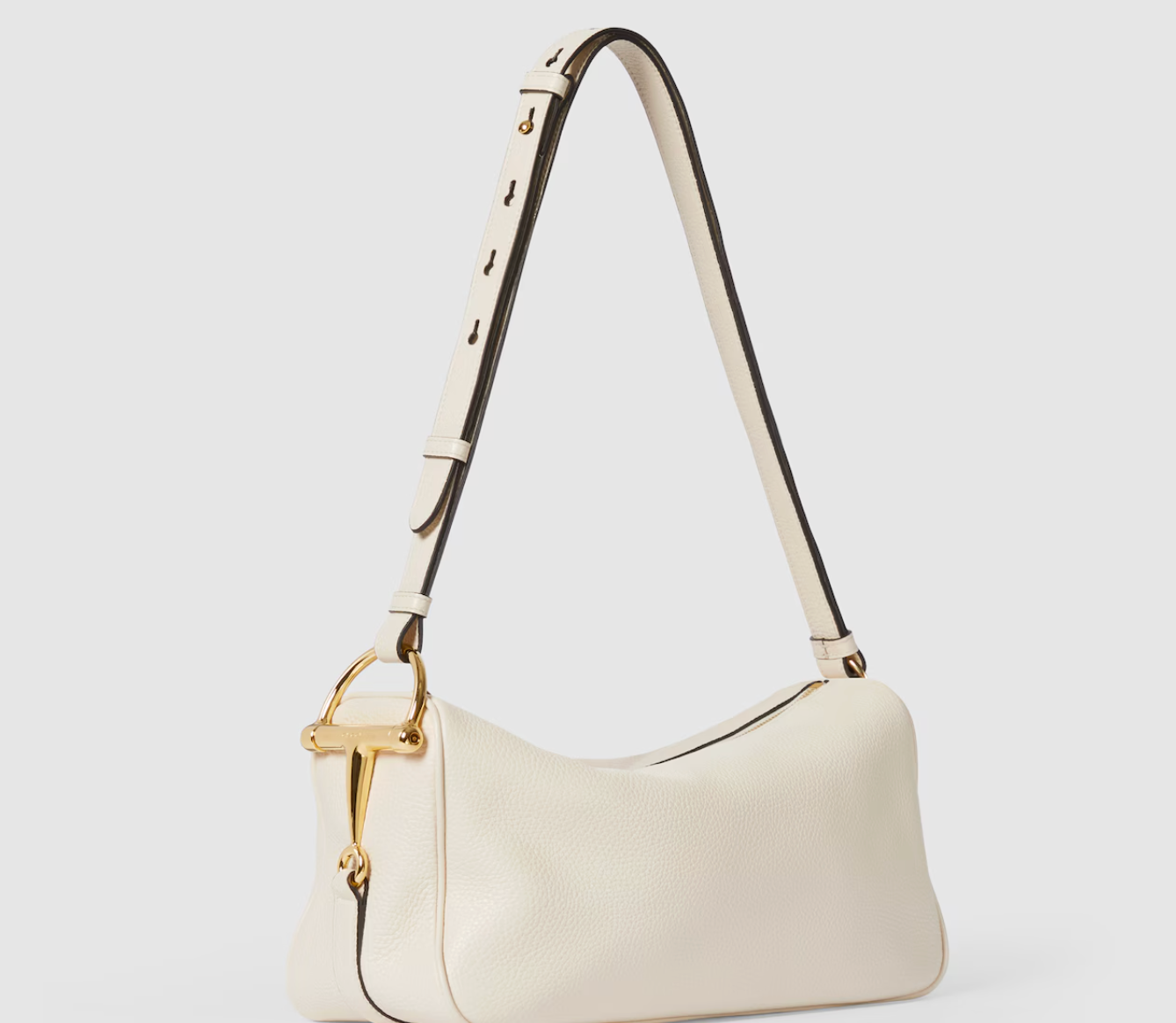  Túi Nữ Gucci Half Horsebit Medium Shoulder Bag 'Ivory' 