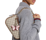  Túi Nữ Gucci GG Emblem Small Shoulder Bag 'Beige' 