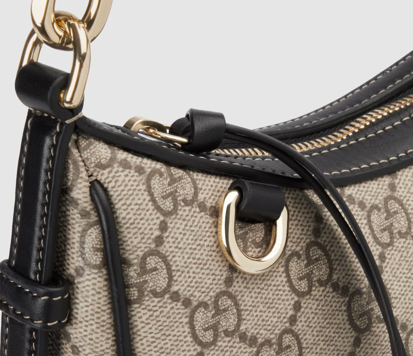  Túi Nữ ‎Gucci GG Emblem Small Shoulder Bag 'Beige' 