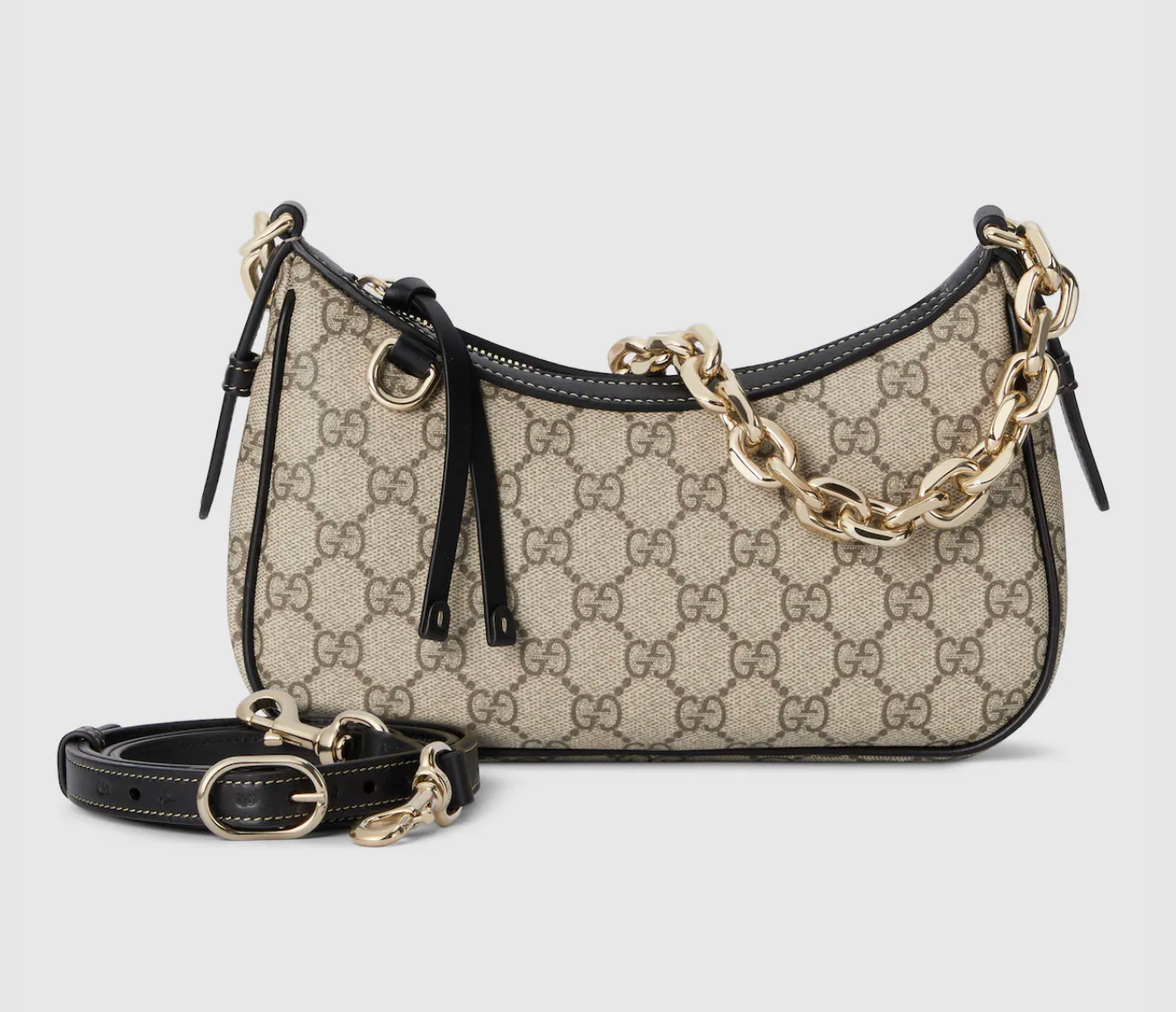  Túi Nữ ‎Gucci GG Emblem Small Shoulder Bag 'Beige' 