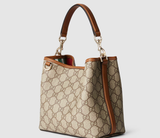  Túi Nữ ‎Gucci GG Emblem Small Bucket Bag 'Beige' 
