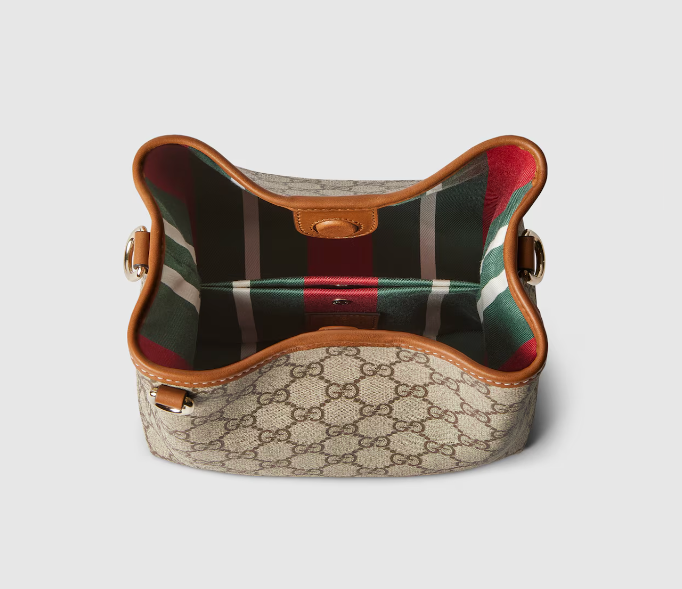  Túi Nữ ‎Gucci GG Emblem Small Bucket Bag 'Beige' 