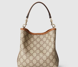 Túi Nữ ‎Gucci GG Emblem Small Bucket Bag 'Beige' 