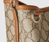  Túi Nữ ‎Gucci GG Emblem Small Bucket Bag 'Beige' 