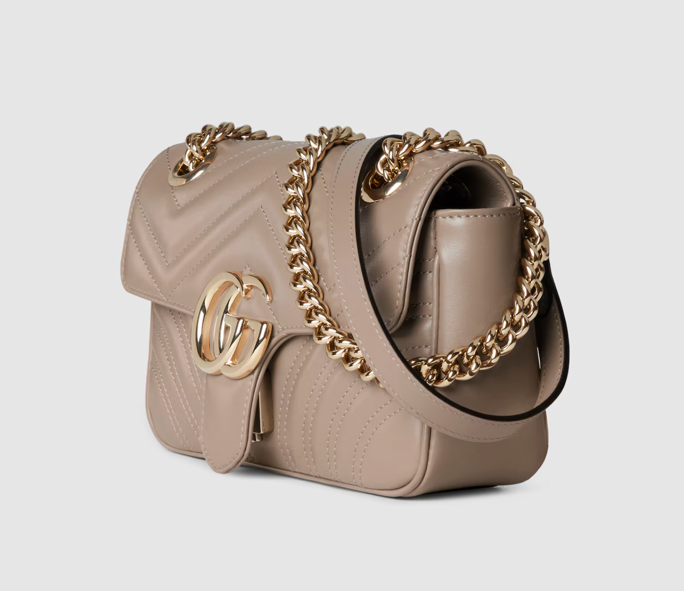  Túi Nữ Gucci GG Marmont Small Shoulder Bag 'Taupe' 
