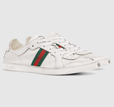  Giày Nam Gucci Stretch Low-top Trainer 'White' 