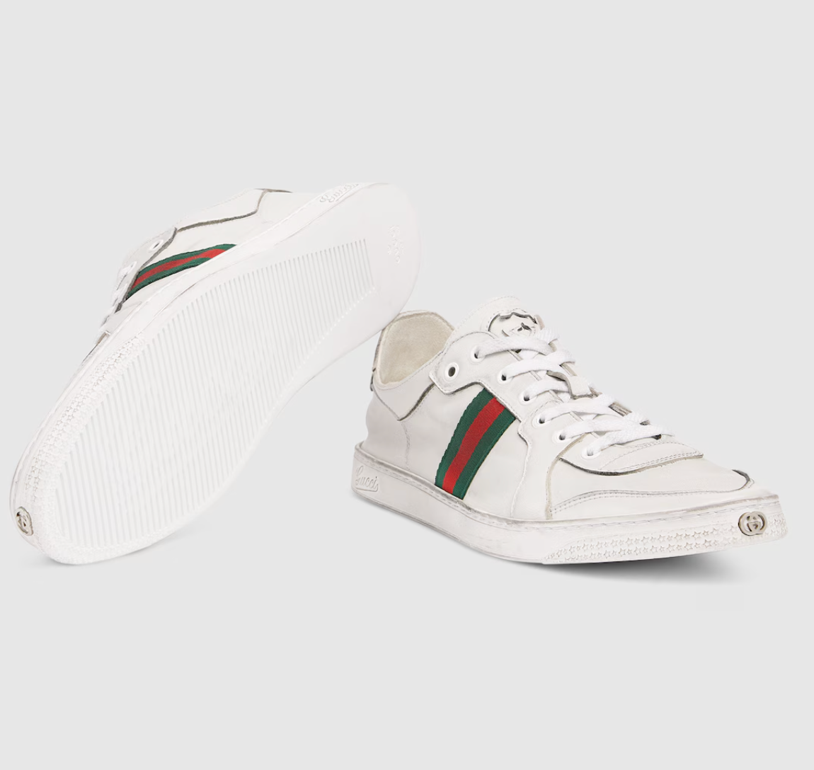  Giày Nam Gucci Stretch Low-top Trainer 'White' 
